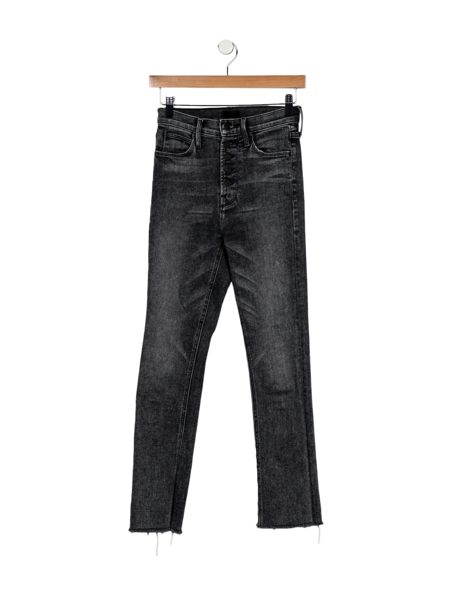 Mother Mid-Rise Straight Leg Jeans